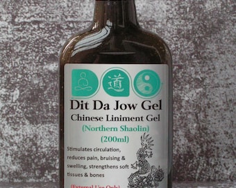 Dit Da Jow Golden Lotus 6th Century 100ml Glass Bottle - View #10