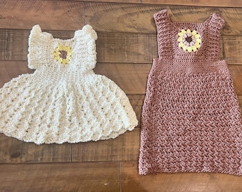 Sonnenblume Baby Outfit Häkelanleitung – Newborn bis 2J