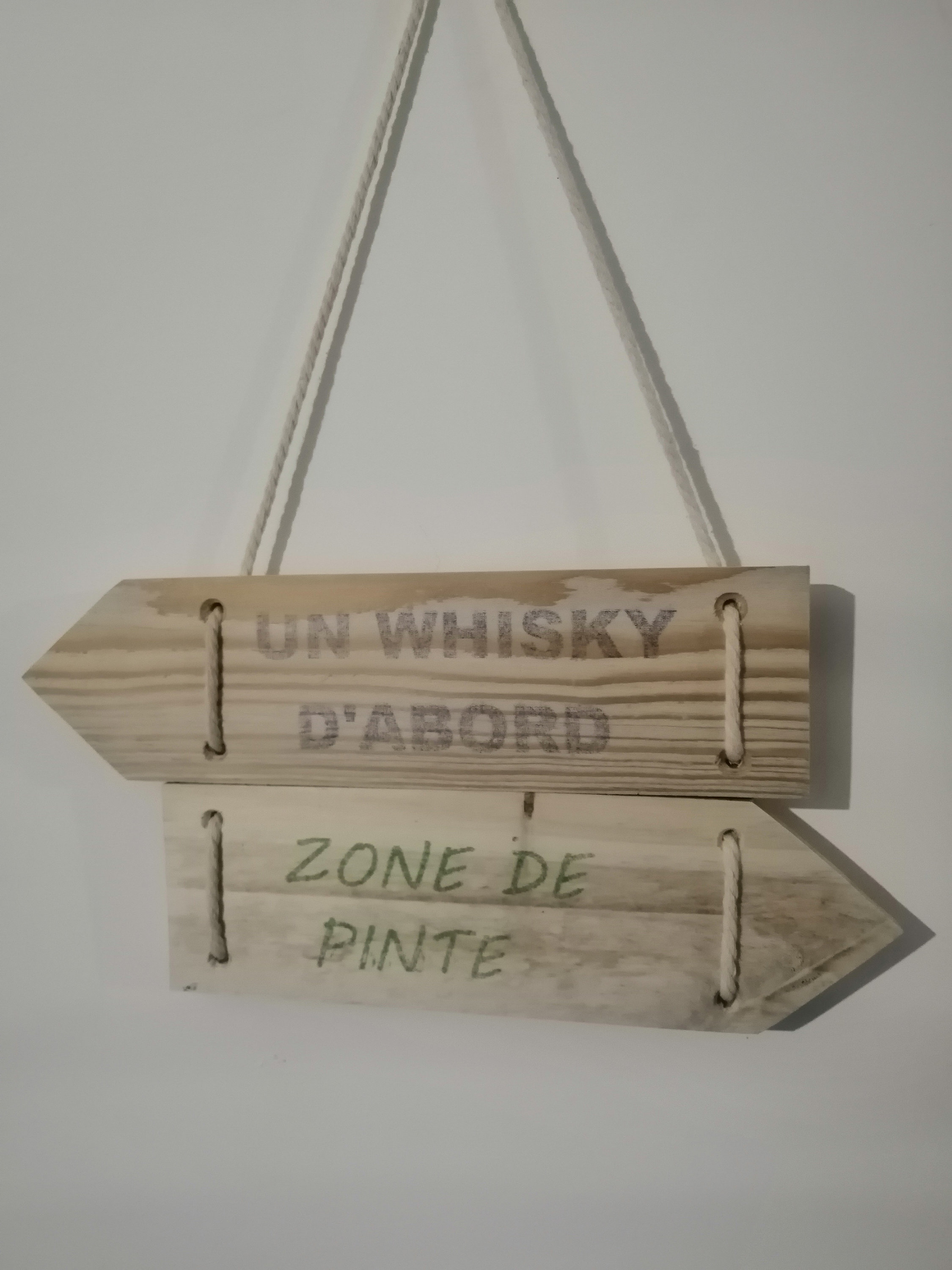 Panneau Pancarte Brute en Bois Poncé Percé à Finir Soi Même