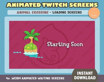 Animal Crossing Twitch Screens / Waiting Screen / Starting Soon Screen / Animal Crossing Loading Screen