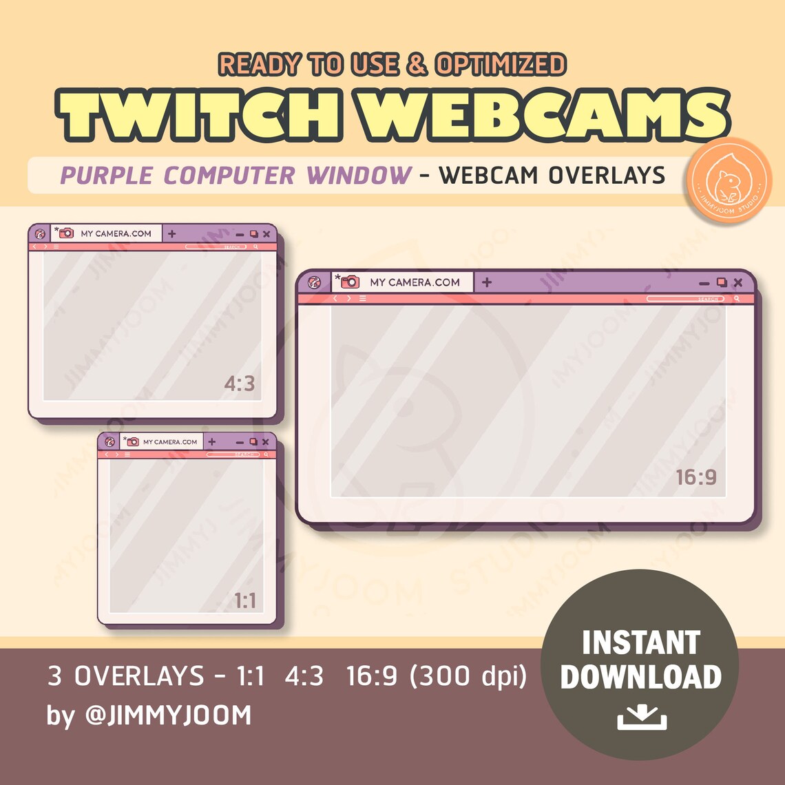 Cute Retro 90s Twitch Overlay Twitch Webcam Overlays Pink - Etsy