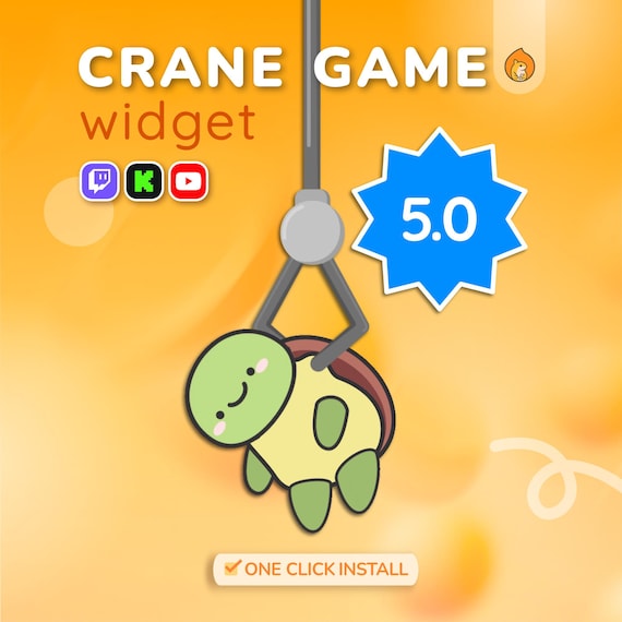 Custom Chat Widget Claw Game / Twitch Chat Widget / Animated Fox Frog Cat Pig Bear Axolotl / Cute Chat Crane Game / Customize Stream Widget