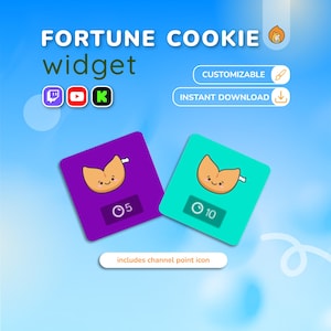 Twitch Fortune Cookie Widget: Channel Point Reward Overlay image 3