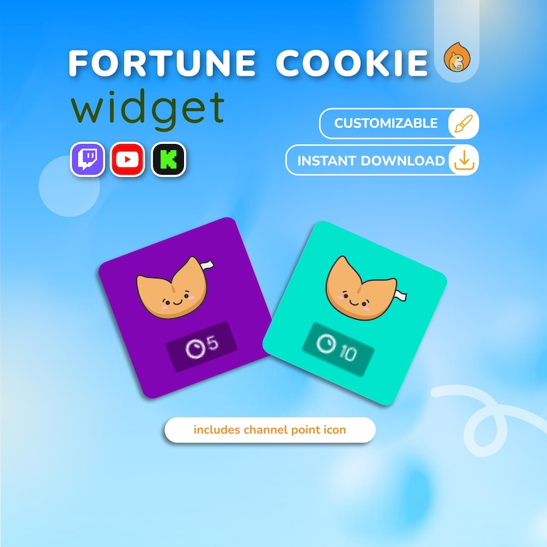 Twitch Fortune Cookie Widget: Channel Point Reward Overlay image 3