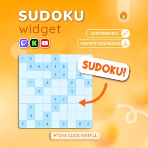 Twitch Plays Sudoku Game - Twitch Chat Widget - Multistream Widget - Works with Kick, YouTube, and Twitch - Vertical Stream Ready!