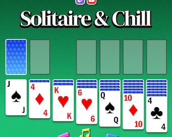 Twitch Solitaire & Chill BRB Screen Overlay Game Widget - YouTube Streaming Too! Animated Card Game