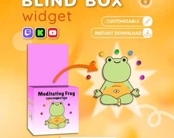 Twitch Blind Box Widget - Art Toy Overlay Widget - Multiplatform mit Kick und YouTube Funktionalität
