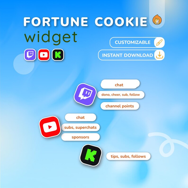 Twitch Fortune Cookie Widget: Channel Point Reward Overlay image 2