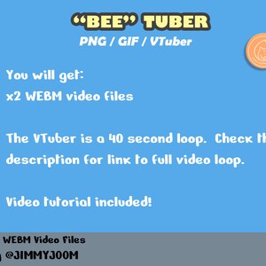 Animated Cute Fox VTuber for OBS Studio / PNG GIF Tuber / Foxy Animated GIFTuber PNGTuber / Cute Stream / Boba Tea / Bubble Tea / Animation image 6