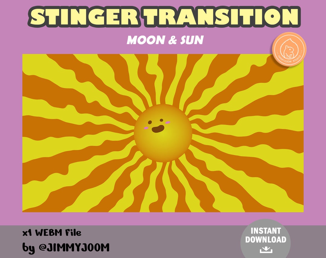 Sun & Moon Twitch Stinger Transition / Animated Transitions for ...