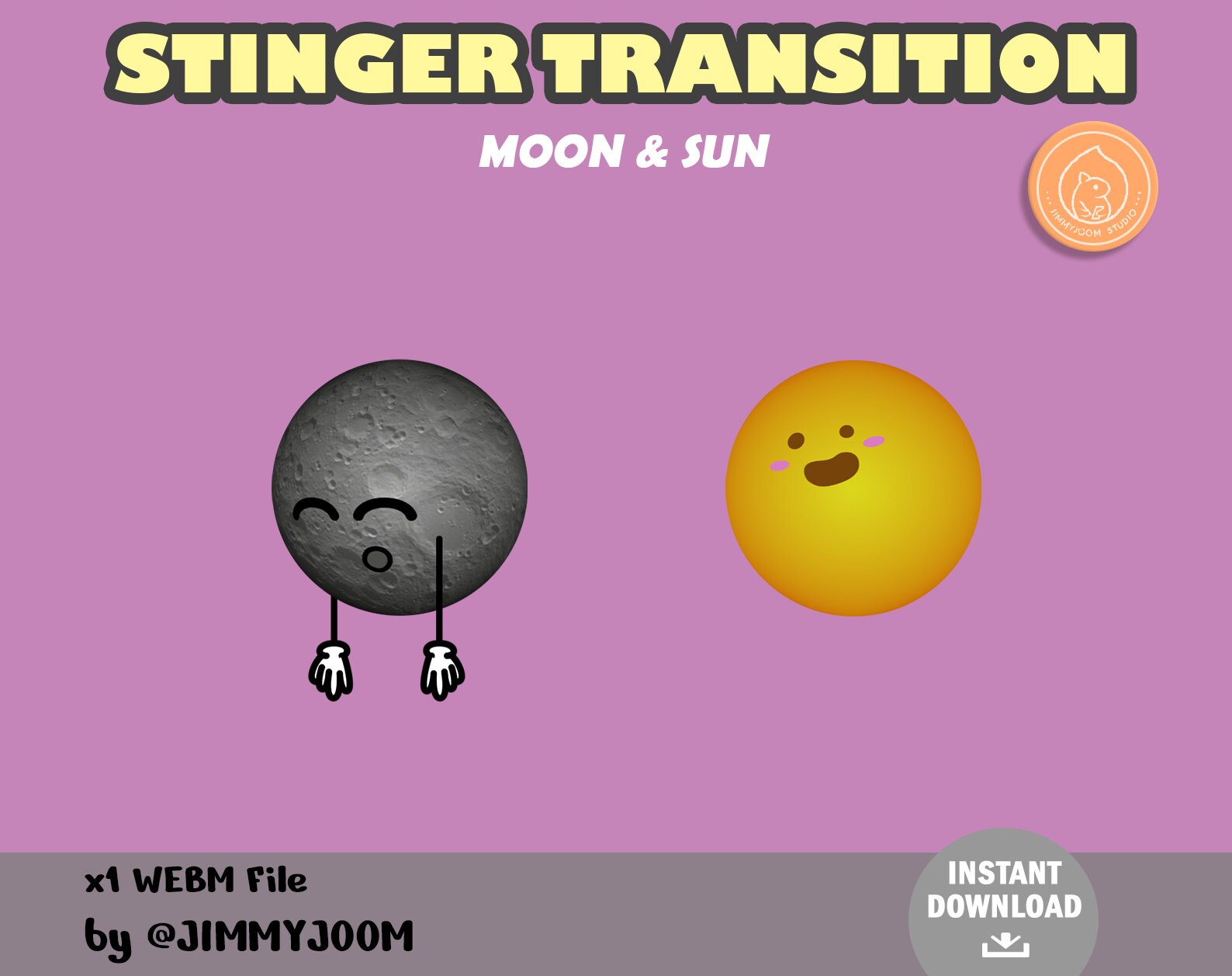 Sun & Moon Twitch Stinger Transition / Animated Transitions for ...