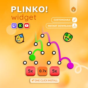 Widget de juego Twitch Plinko: Puntos de fidelidad de StreamElements