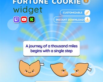 Twitch Fortune Cookie Widget: Channel Point Reward Overlay