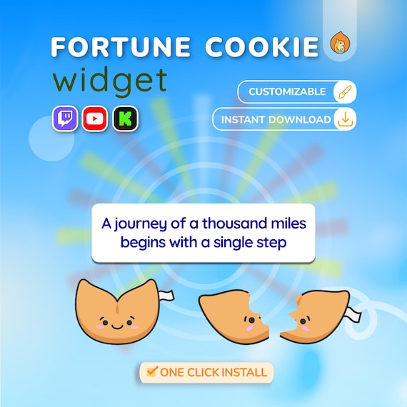 Twitch Fortune Cookie Widget: Channel Point Reward Overlay