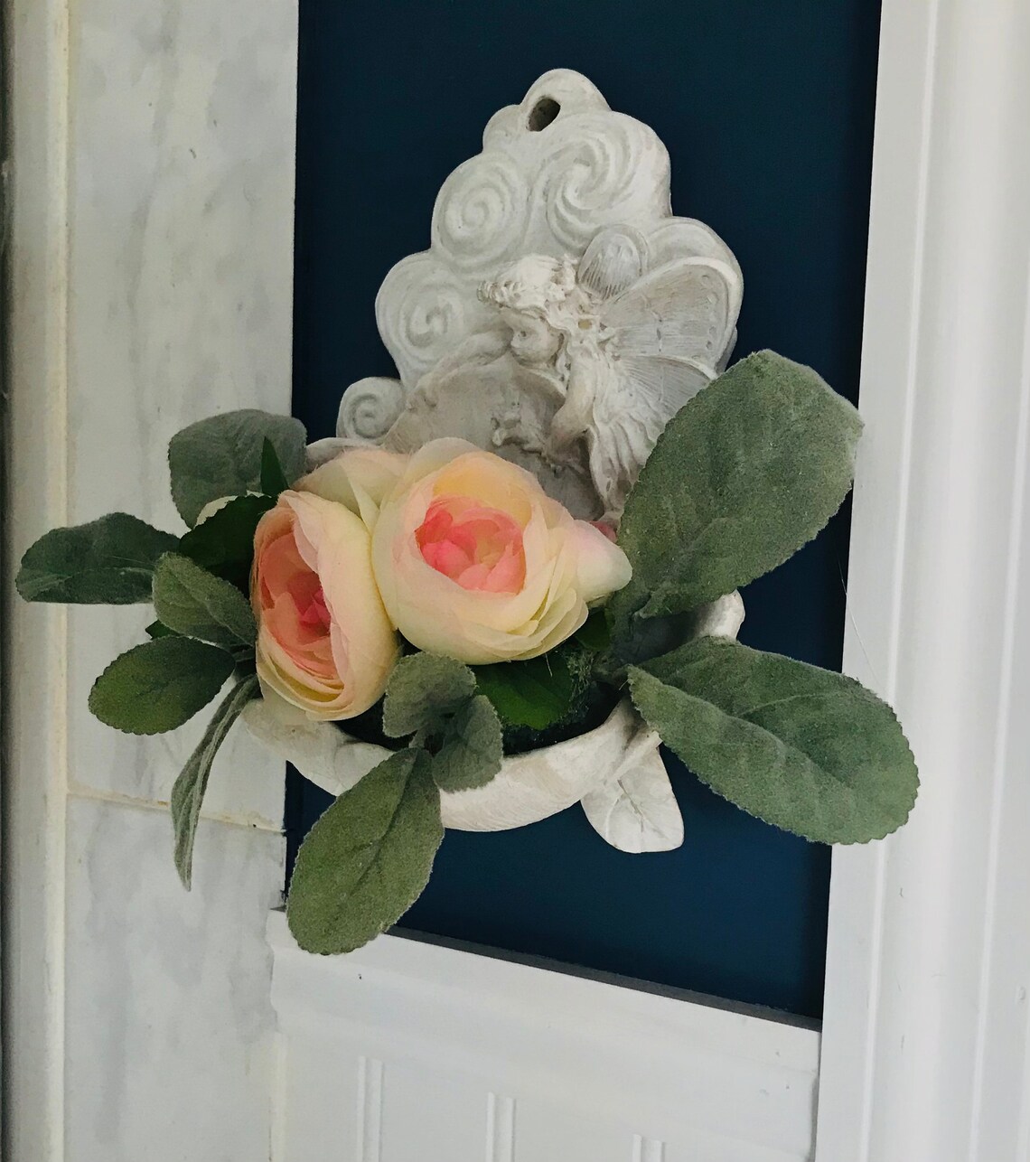 Wand-Dekor Wohnkultur Blumen rosa ranunculus faux Blumen | Etsy