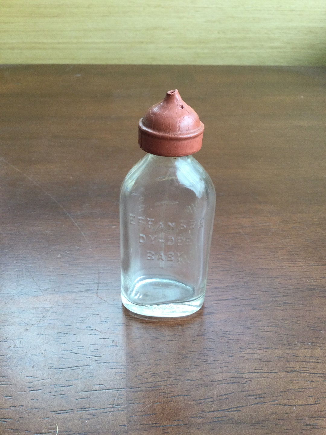 Vintage Glass Baby Bottle 1950's Effanbee Dydee Baby Etsy