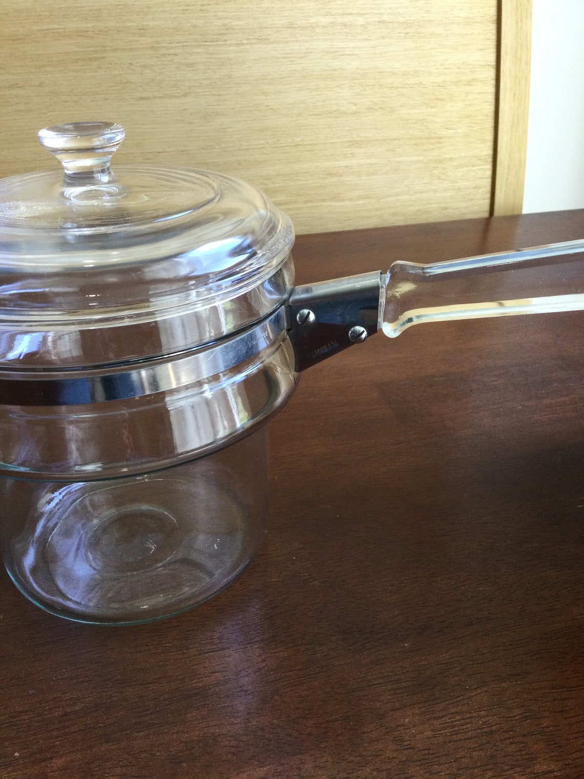 Vintage Flameware Pyrex Glass Saucepan with Lid Vintage Etsy