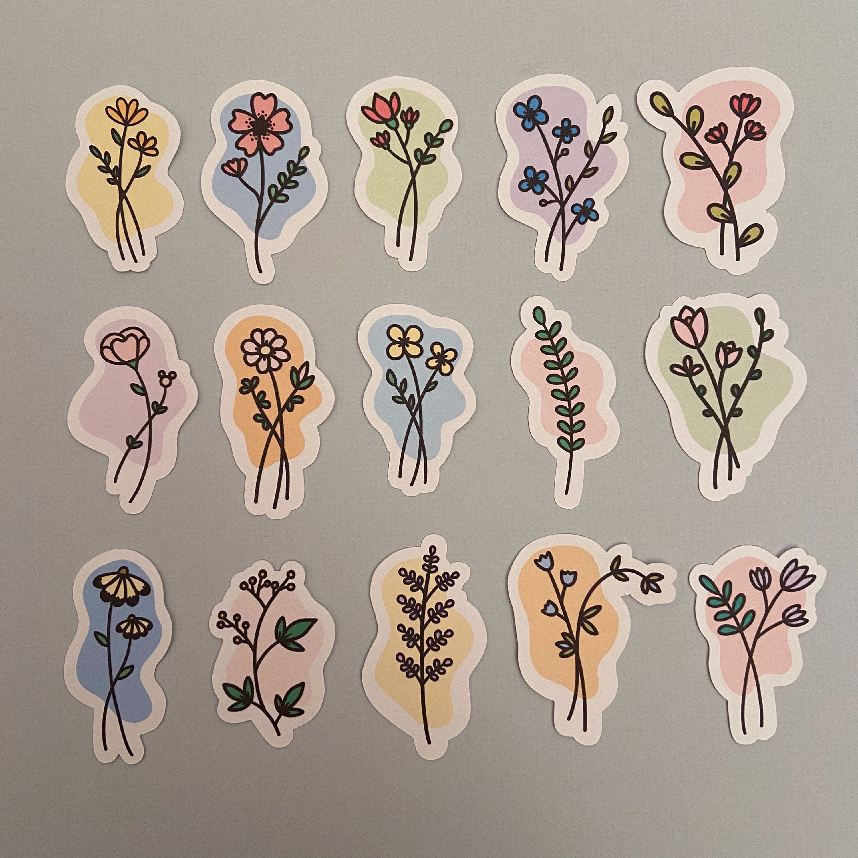 Vintage Stickers Journaling Stickers Pack 80PCS Big Size Transparent Flower  Stickers and 8PCS Vintage Paper Plant Stickers for Journaling Waterproof