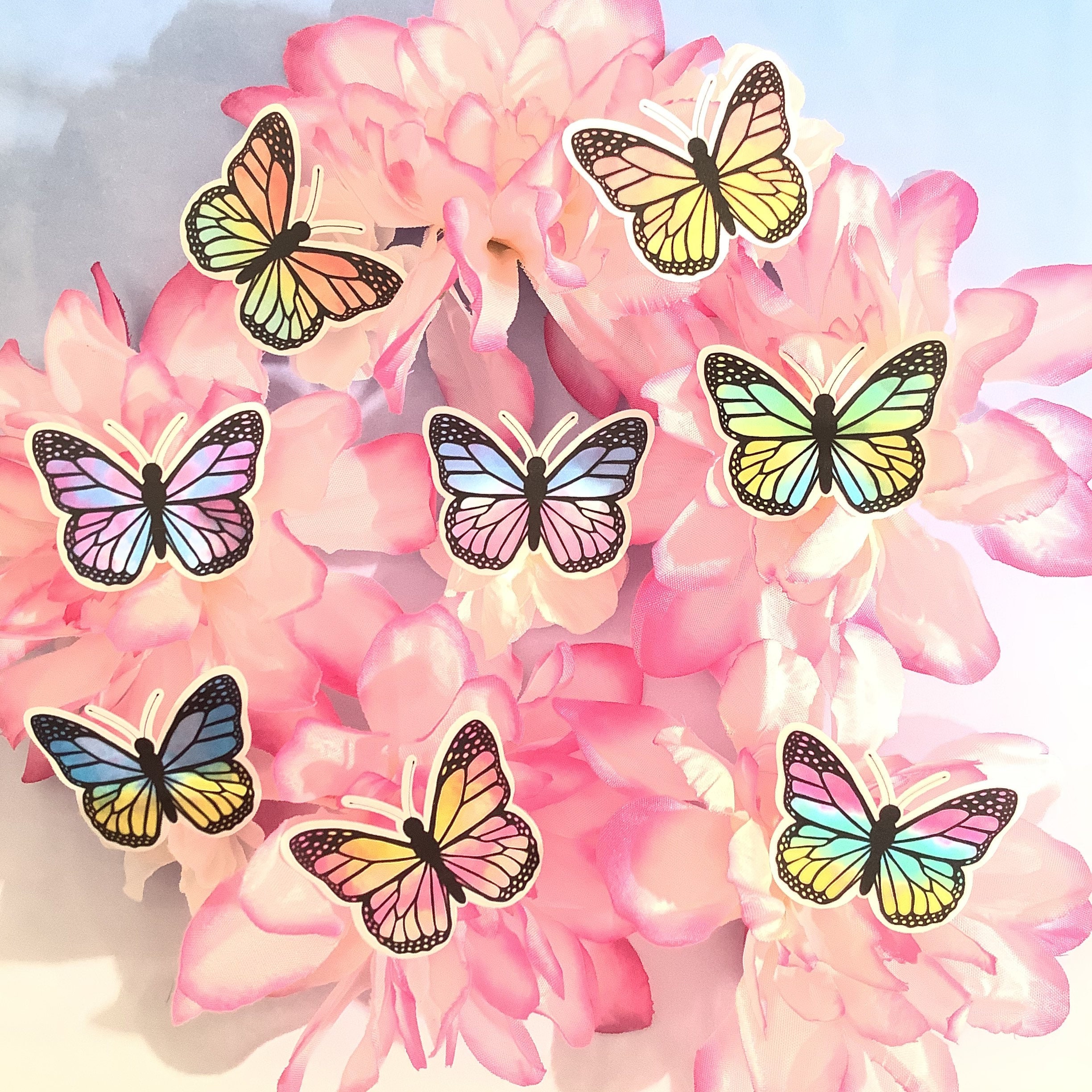 BUTTERFLY GEM STICKERS