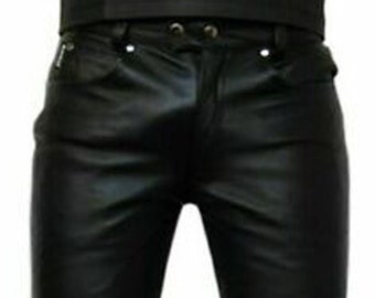 Leather Pants - Etsy UK