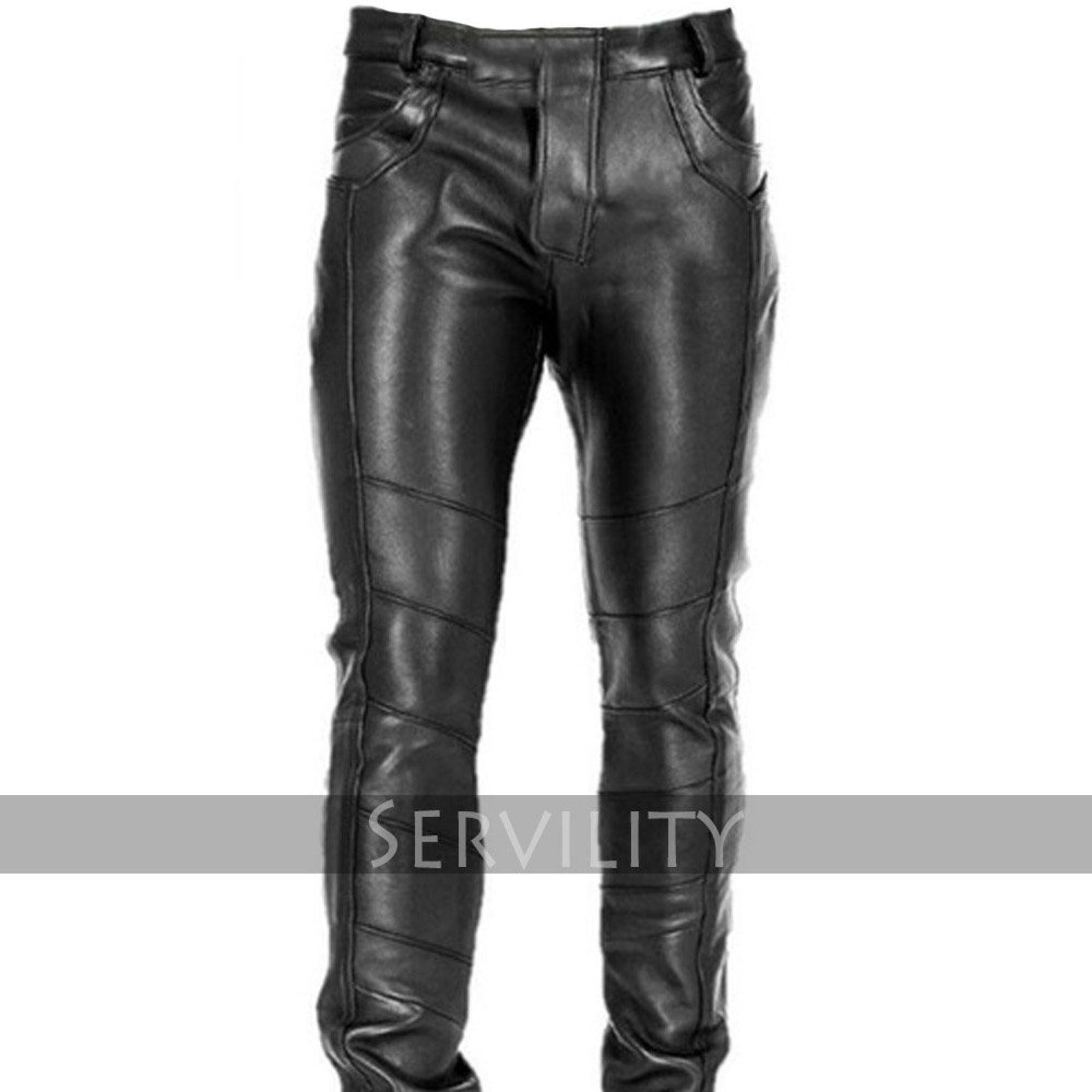Men's Real Leather Pant Genuine Leather Party Pant Flap Etsy