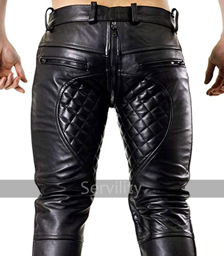 Handmade Men's Real Leather Pant Genuine Cow Leather - Etsy