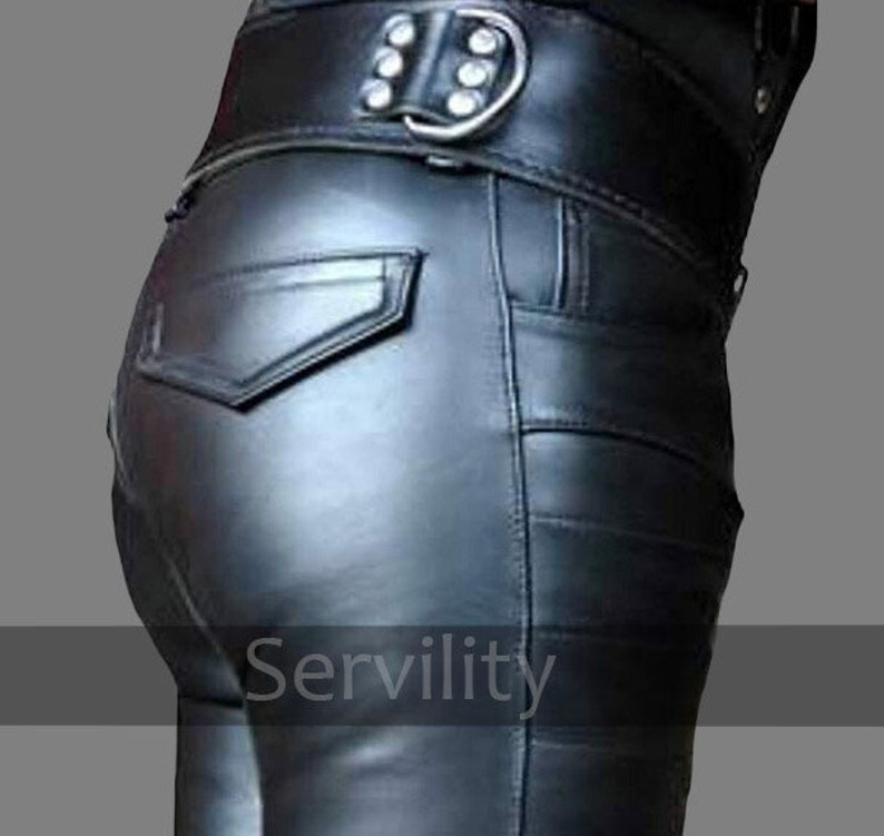 Mens Real Cowhide Leather Pants/trousers Handmade Leather - Etsy