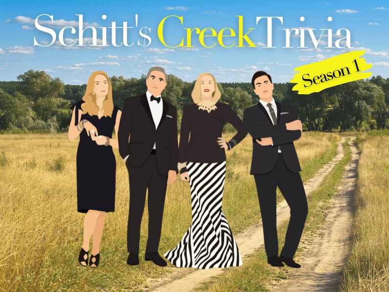 Schitt's Creek Season 1 Trivia PDF Etsy