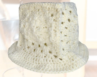 bEni mocomoco Crochet Hat (Off-White)