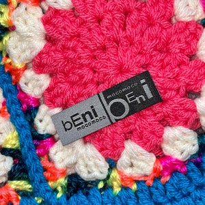 bEni mocomoco Crochet Hat Pink/Orange image 10