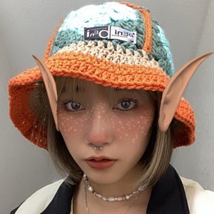 bEni mocomoco Crochet Hat Pink/Orange image 6