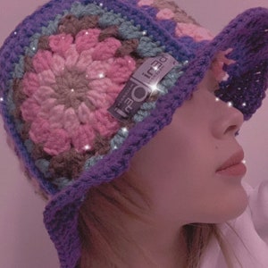 bEni mocomoco Crochet Hat Pink/Orange image 8