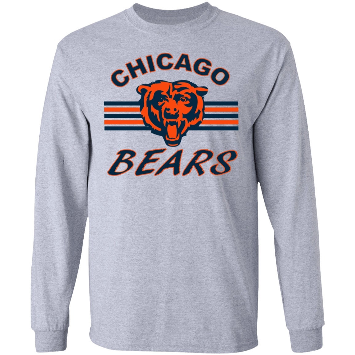 Chicago Bears Long Sleeve Tshirt Etsy