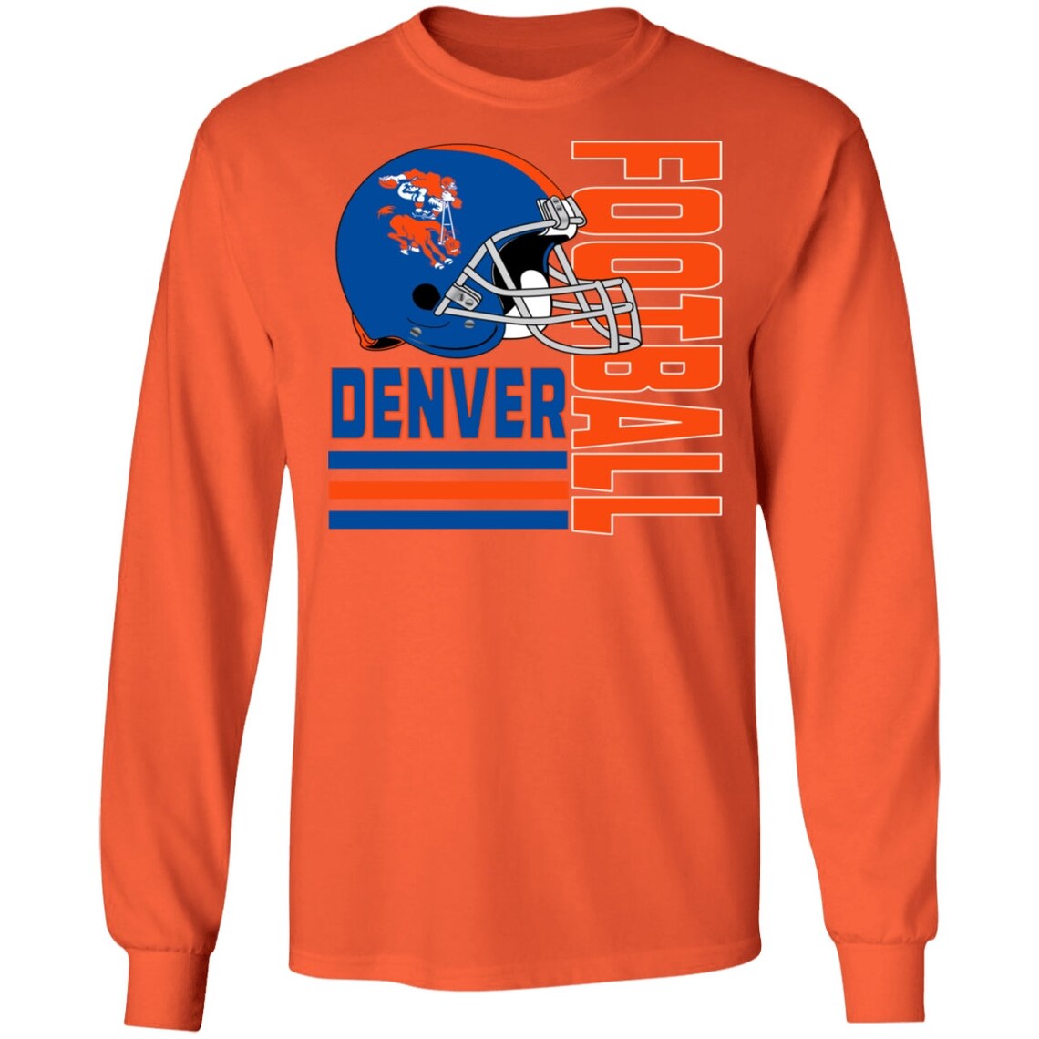 Denver Broncos Long Sleeve TShirts Etsy