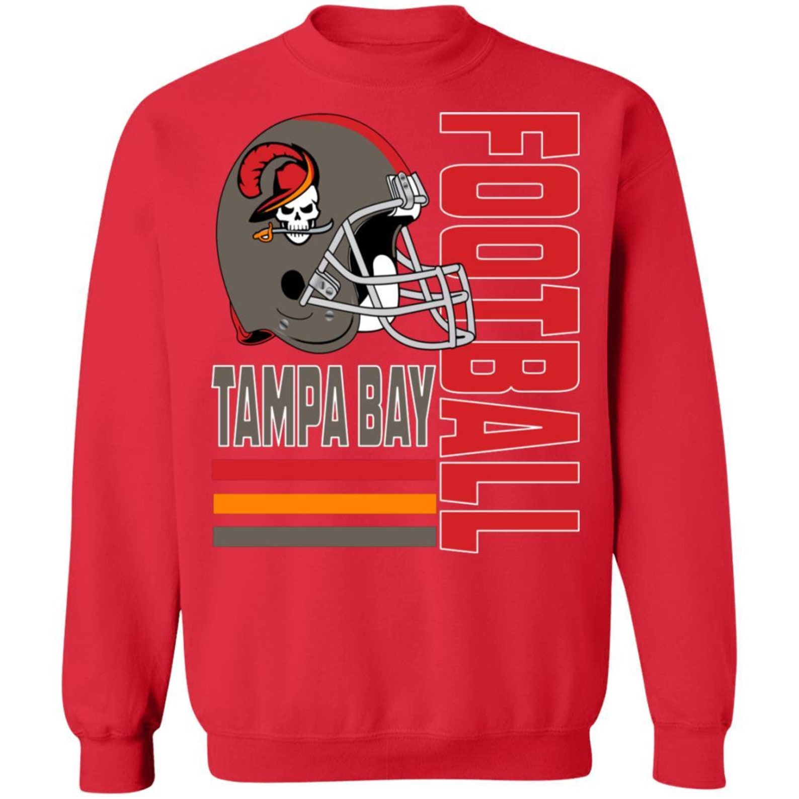 Tampa Bay Buccaneers Crewneck Pullover Sweatshirt Etsy