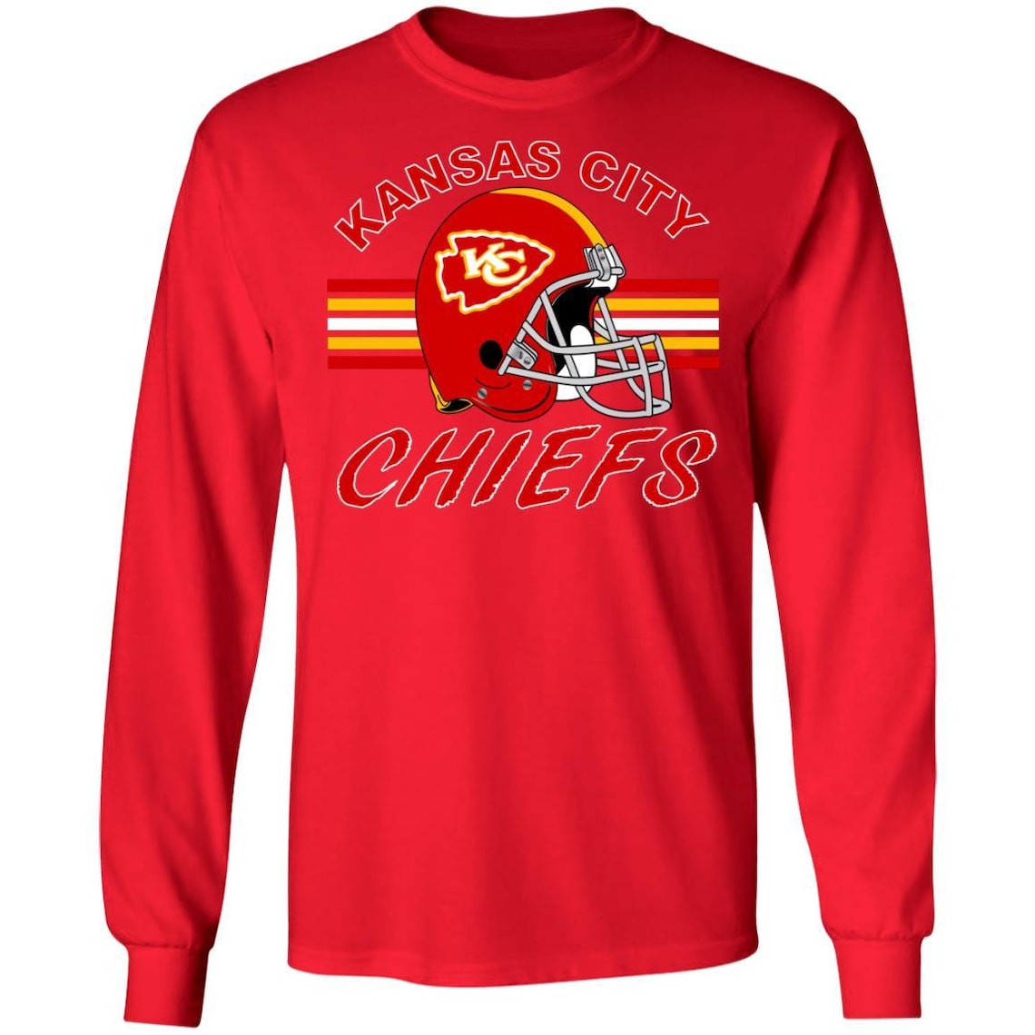 Kansas City Chiefs Long Sleeve TShirt Etsy