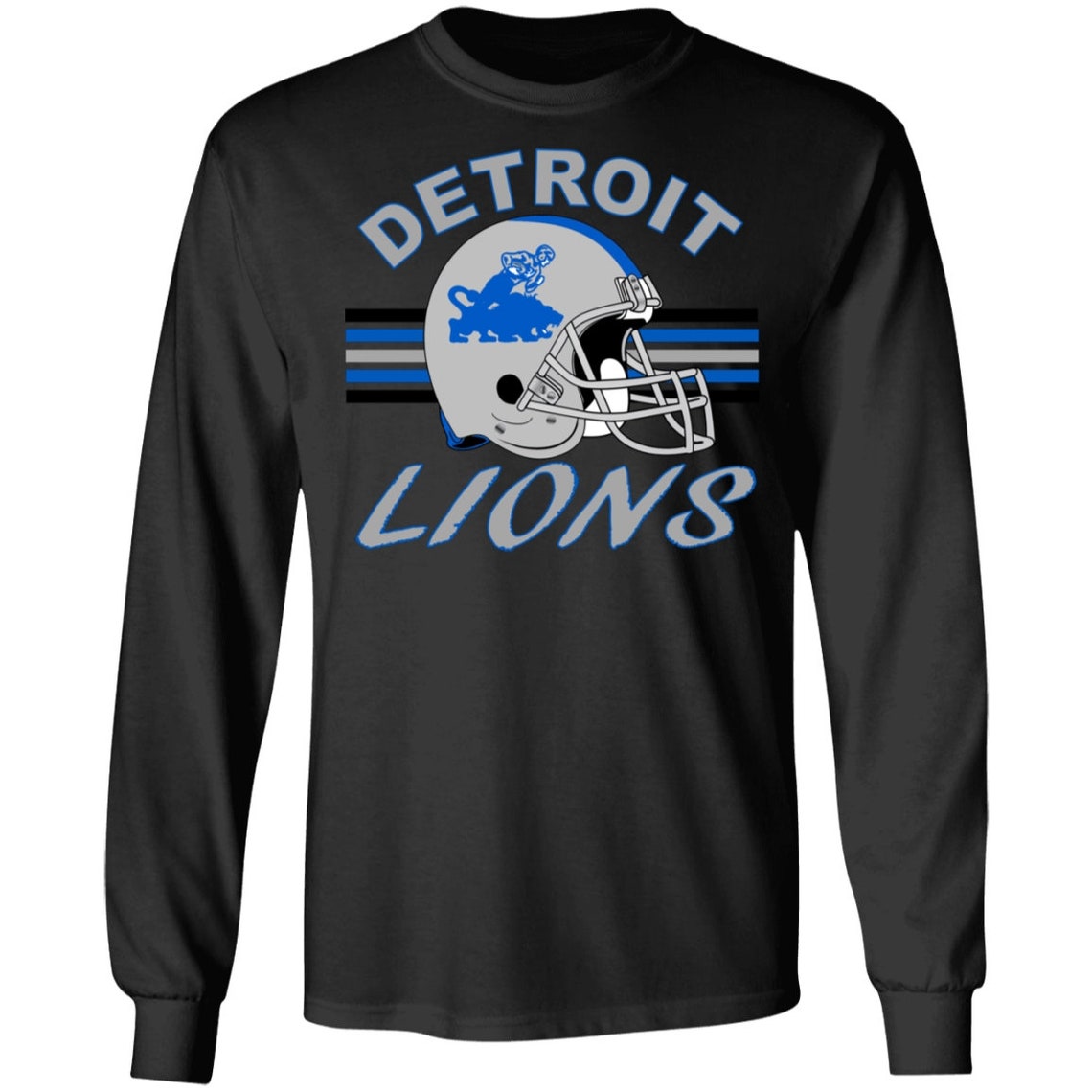 Detroit Lions Long Sleeve TShirt Etsy