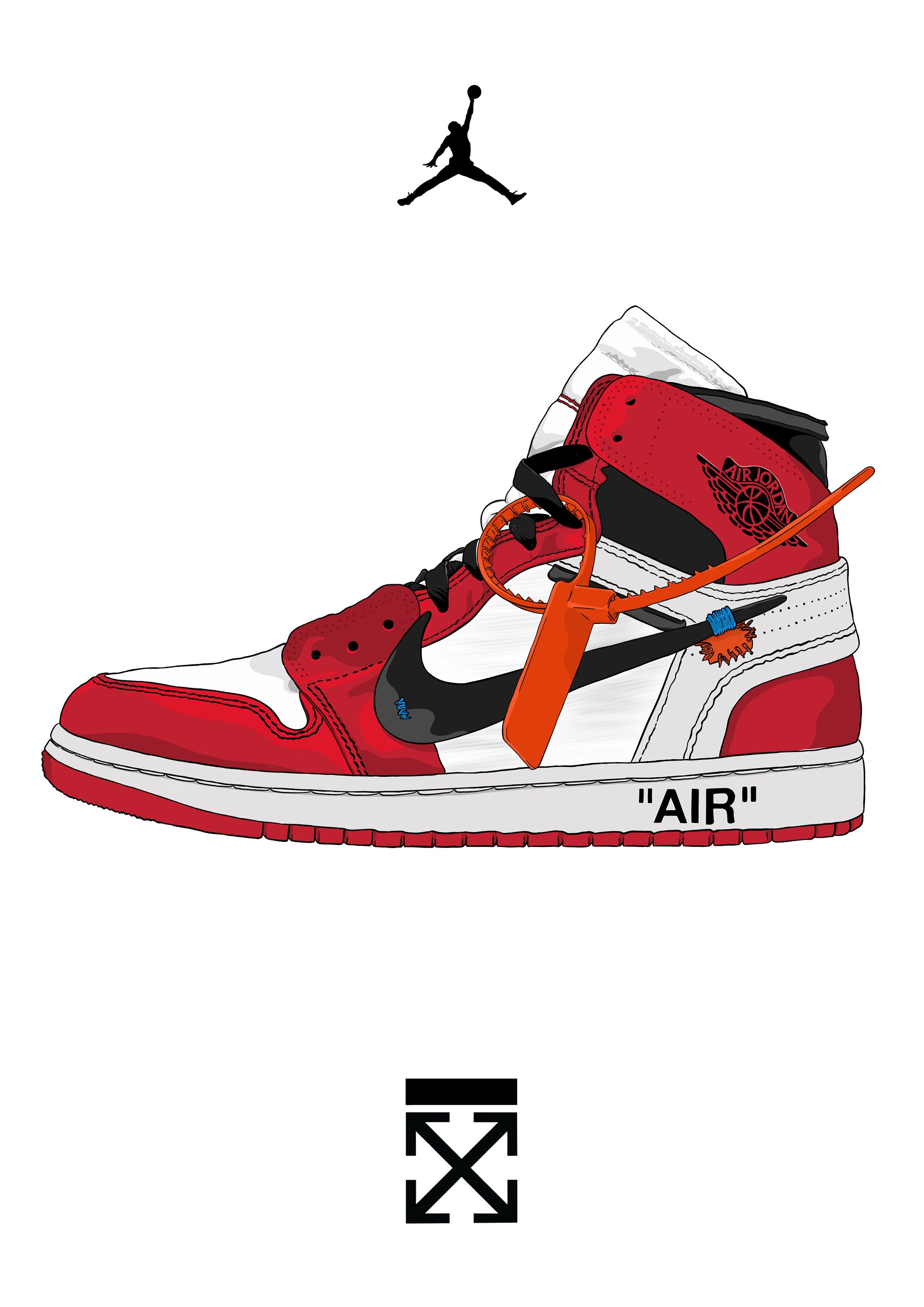 Off White X Jordan 1 - Etsy