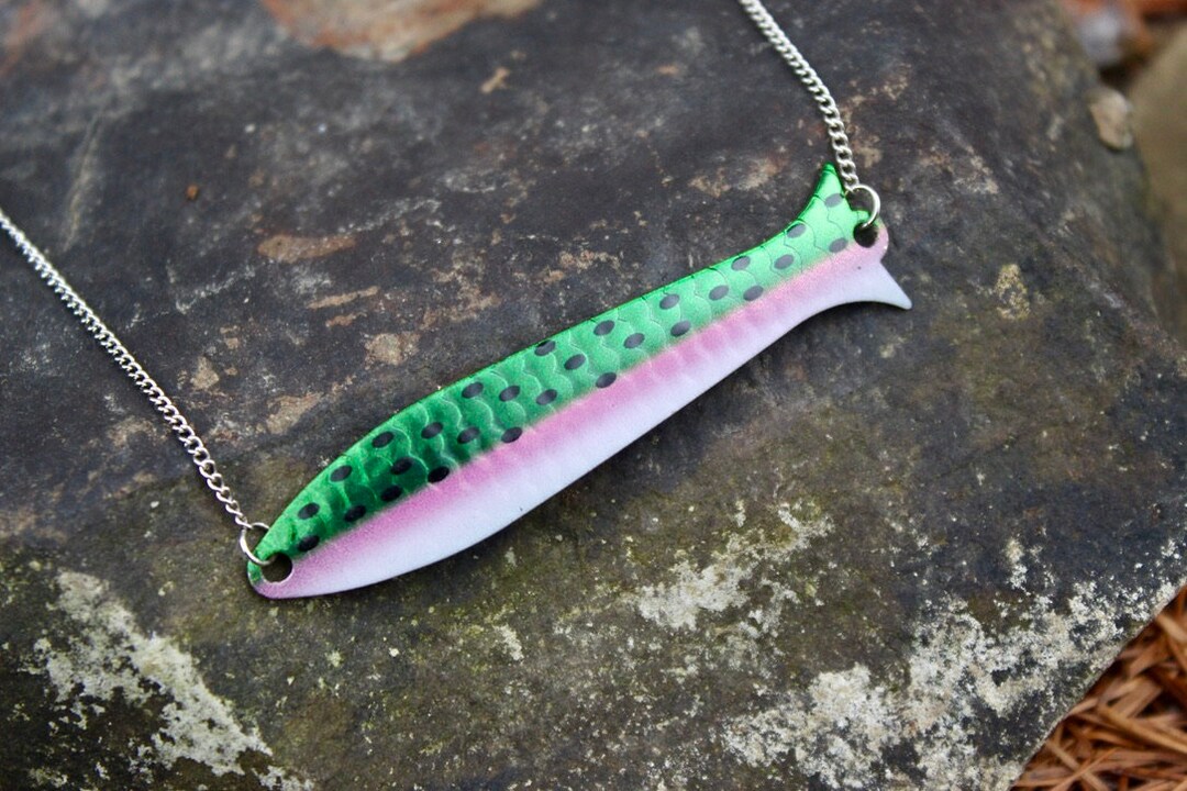 Fishing Lure Necklace , Fishing Necklace, Fishing Tackle Necklace, Outdoor Jewelry Etsy UK