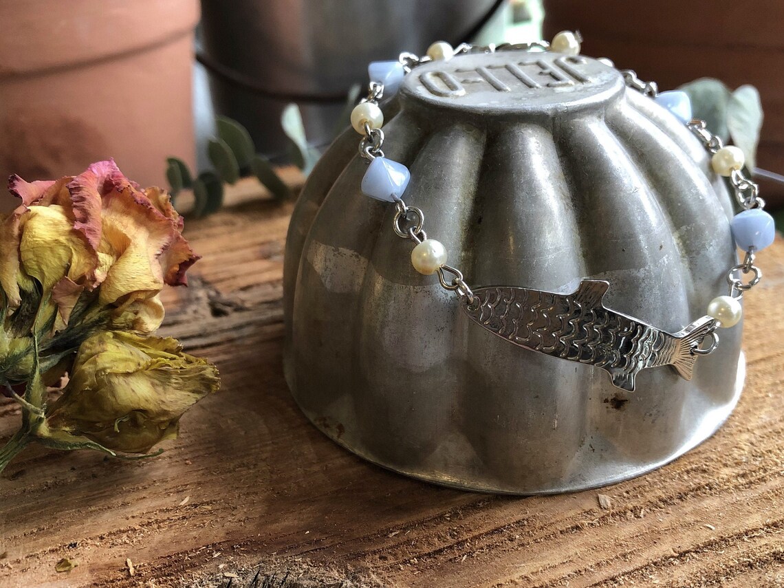 Phoebe Fishing Lure Bracelet, Fishing Swivel Bracelet, Fishing Tackle