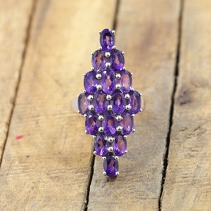 Amethyst Ring Amethyst Gift Sterling Silver Ring Gemstone Amethyst Jewelry For Her Handmade Ring 925 Starling Silver Ring