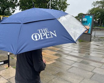 The open Umbrella Navy - tourDri GR 32 Inch UV - Golf