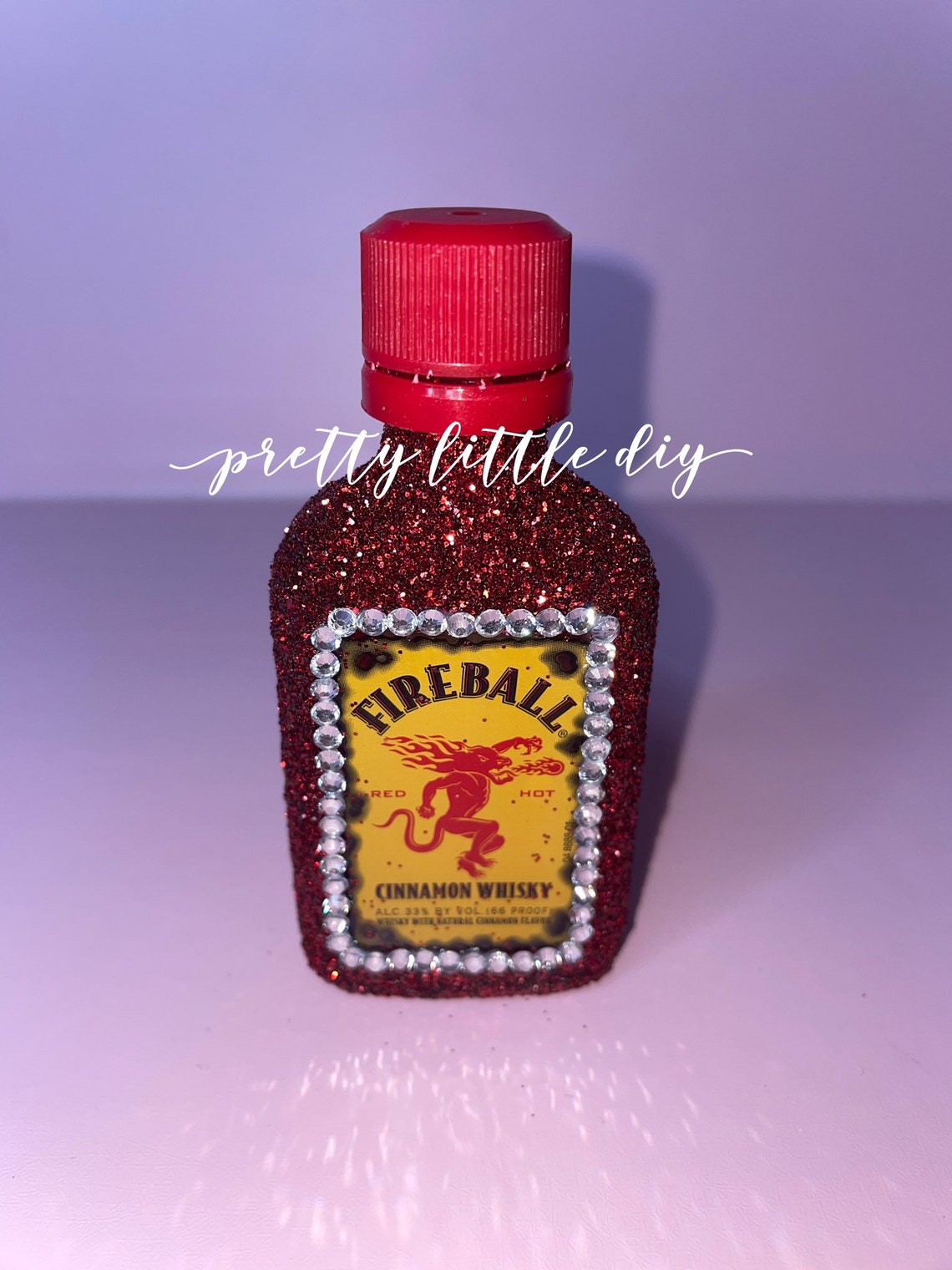 One mini glitter bottle ONLY GLITTER Liquor Bottles Bling Etsy