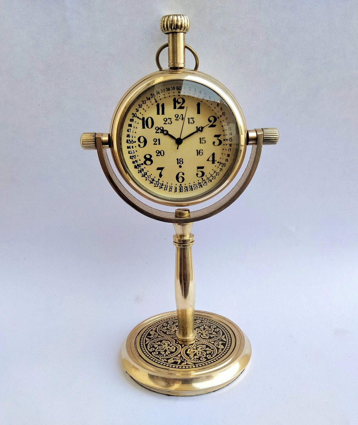 Personalized Photo Table Clock Engraved office desk small Etsy