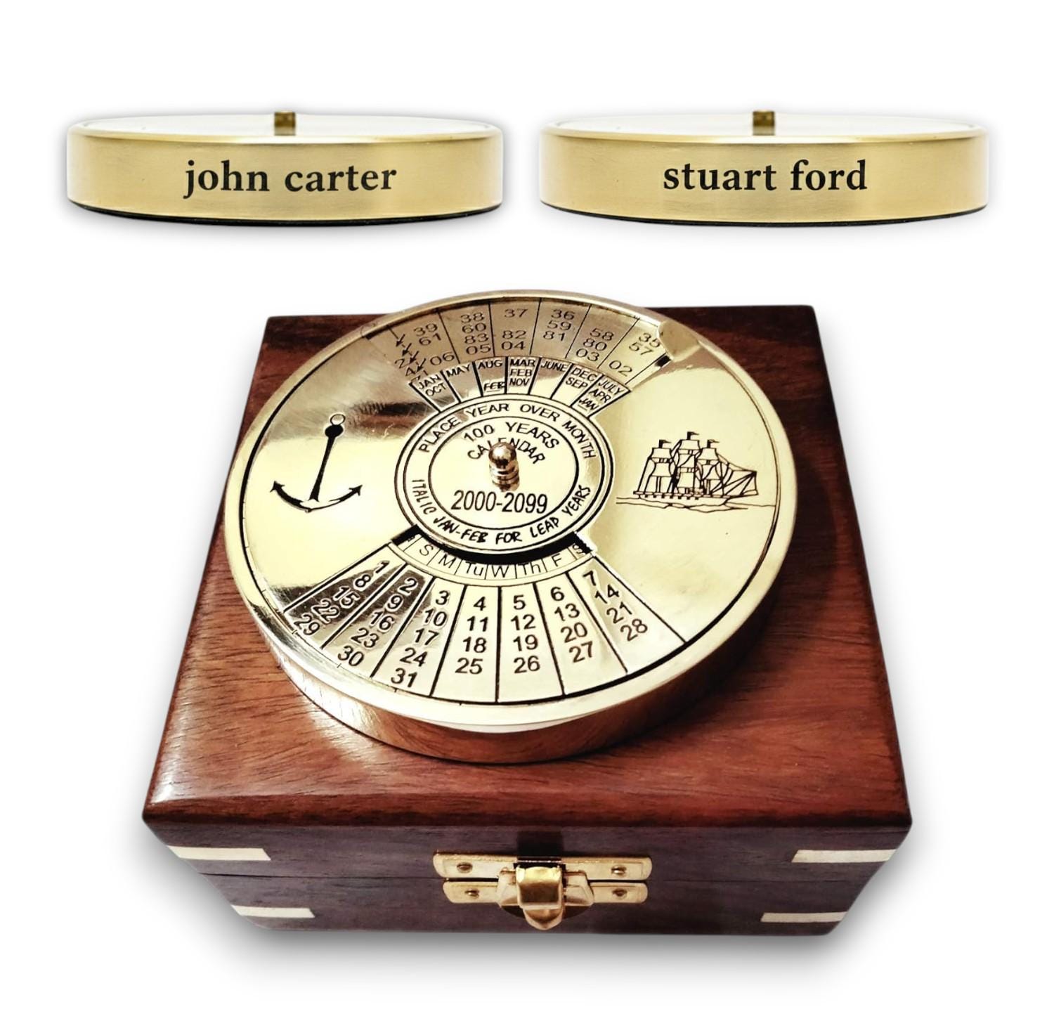 Brass Perpetual Calendar - Etsy