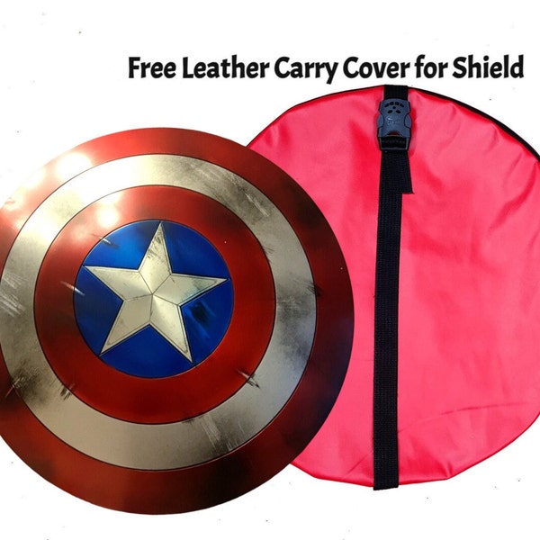 Captain America 's Shield Kampf Schaden Stil Metall Schild Movie Prop Replik, Marvel Captain America Cosplay, der Captain Steven Rogers