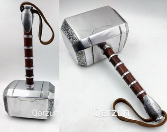 Thorshammer Marvel Metall | Thorshammer | Thor Mjölnir | Beschriftung Amerika Schild | Replica Wand Montiert