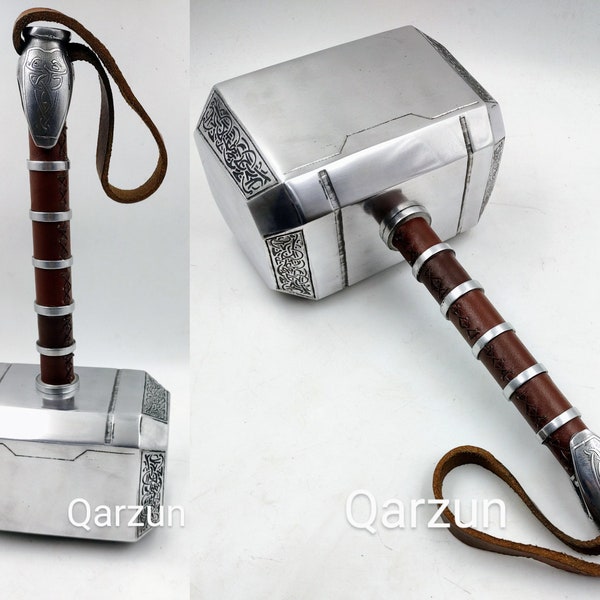 Thorshammer Marvel Metall | Thorshammer | Thor Mjölnir | Beschriftung Amerika Schild | Replica Wand Montiert