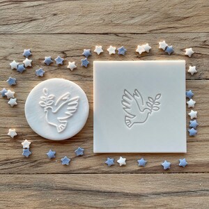 Outline embossed Dove Stamp for Cookies Biscuits Fondant for Baking and Decorating with Icing Designed in Ireland