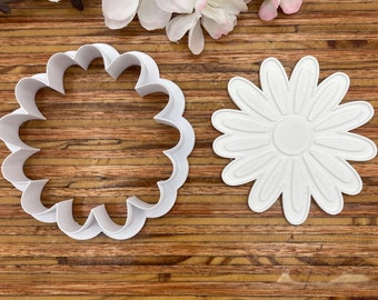 Simple Flower Cutter and Stamp for Cookies or Fondant for Baking and Decorating with Icing or for Play Doh or Clay fun!